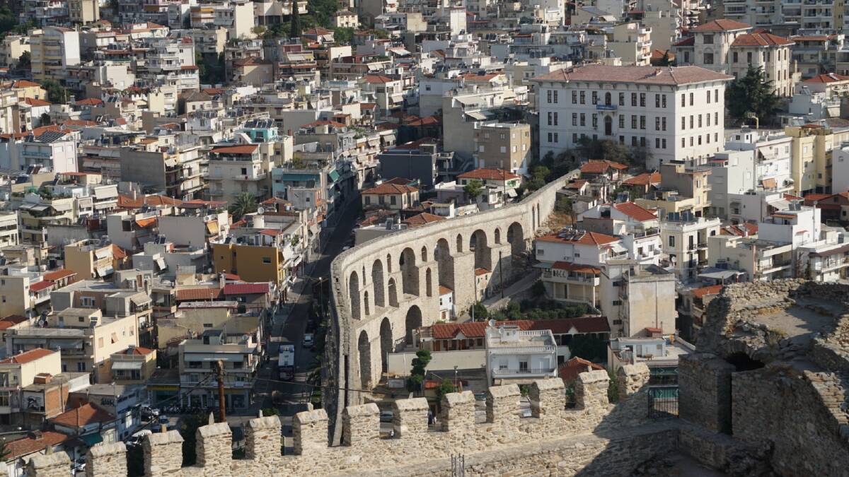 Aquaducts in Kavala, Greece. Picture: John-Paul Moloney Aquaducts in Kavala, Greece. Picture: John-Paul Moloney