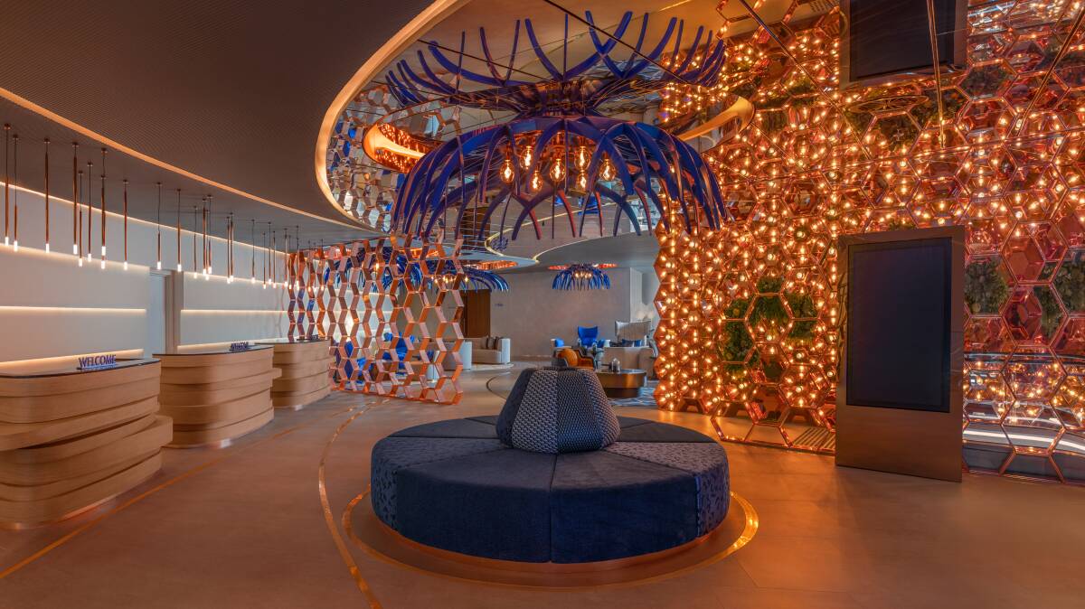 W Sydney's dazzling lobby. W Sydney's dazzling lobby.