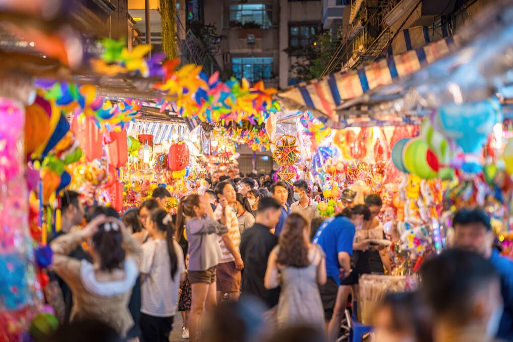 A bustling street in Ho Chi Minh City. Picture: Shutterstock 