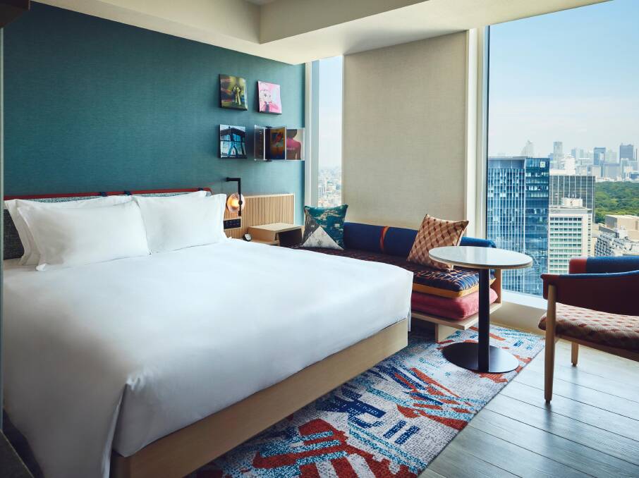 A room at Hotel Indigo Tokyo Shibuya. Picture: JNTO A room at Hotel Indigo Tokyo Shibuya. Picture: JNTO
