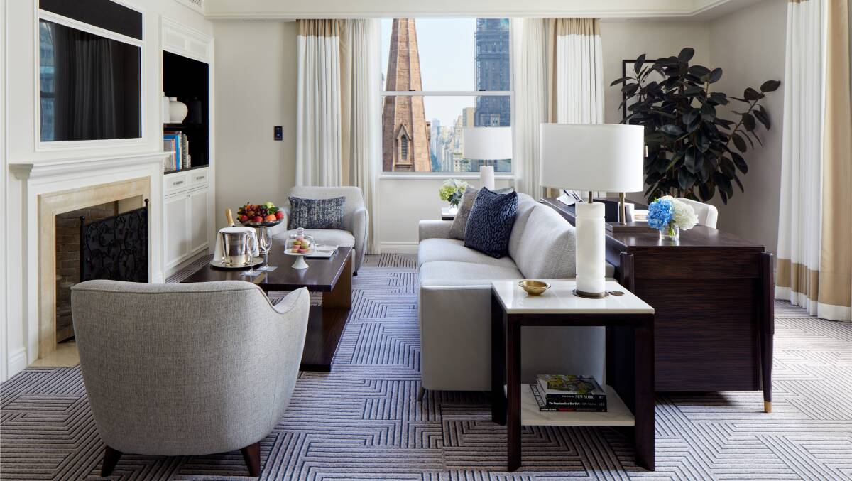 A suite at the Peninsula.