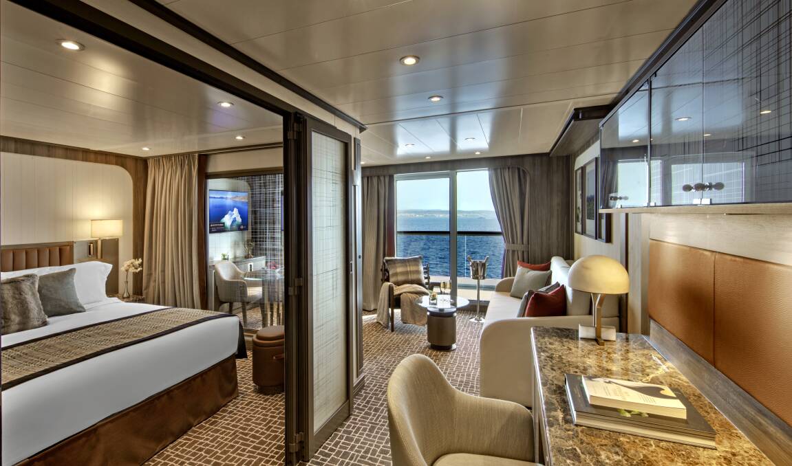 A suite on Seabourn Pursuit.