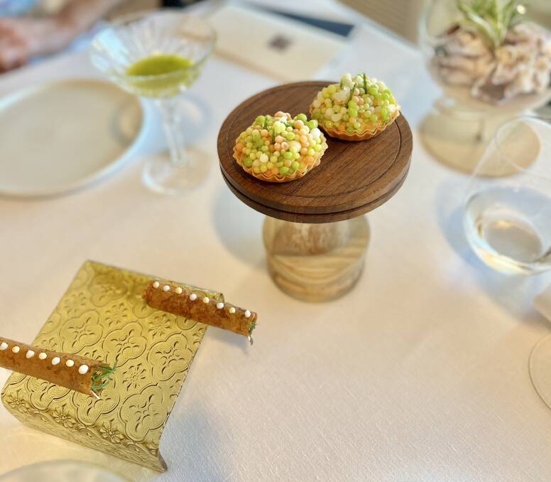 Bite-sized edible artworks at Enoteca Paco Perez. Picture: Akash Arora Bite-sized edible artworks at Enoteca Paco Perez. Picture: Akash Arora
