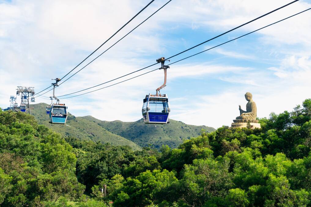 Ngong Ping 360 has views of the Tian Tan Buddha. Picture: Shutterstock