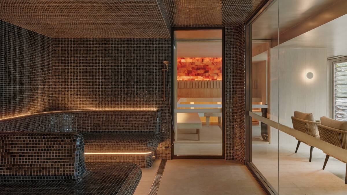One of the saunas at Eliva Spa.