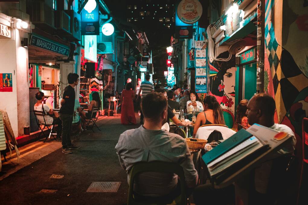Dining scene in Singapore. Picture: Unsplash