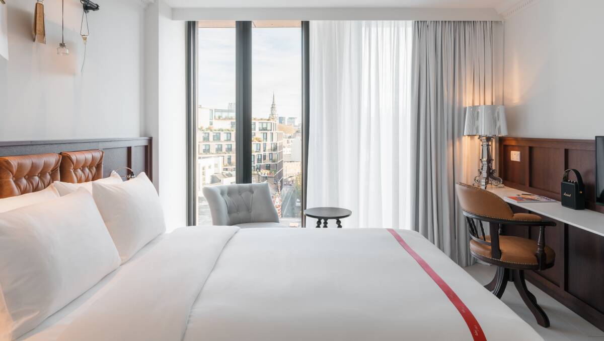 One of the guest rooms.