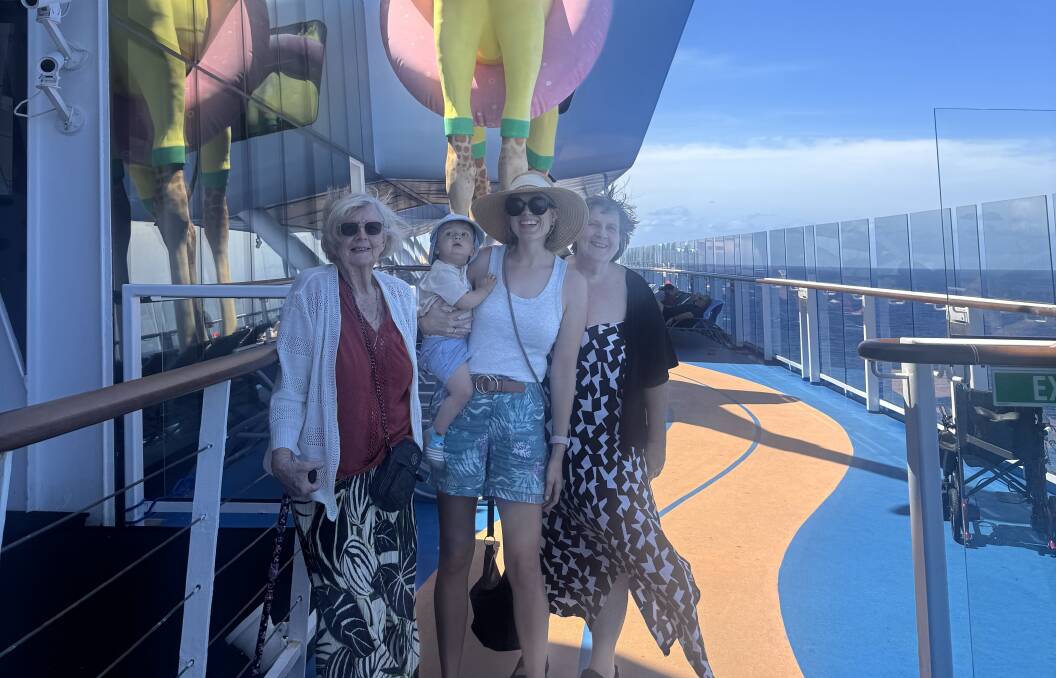 The writer and her family.