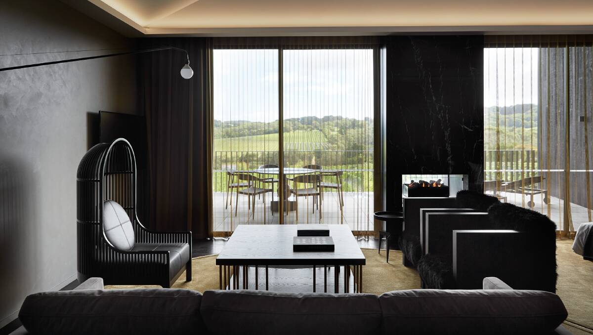 One of the luxurious rooms.