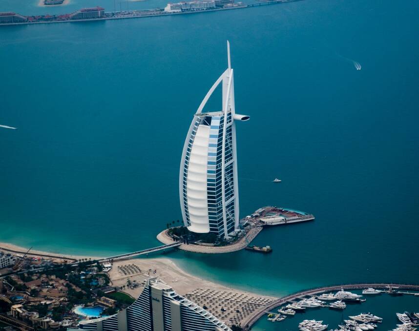 The seven-star Burj Al Arab hotel. Picture: Unsplash/Christoph Schulz The seven-star Burj Al Arab hotel. Picture: Unsplash/Christoph Schulz