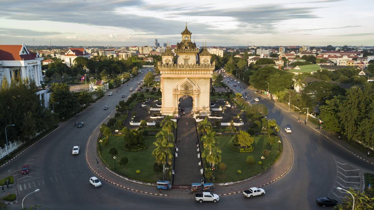 Patuxai, the Arc de Triomphe of Vientiane. Picture: Shutterstock Patuxai, the Arc de Triomphe of Vientiane. Picture: Shutterstock
