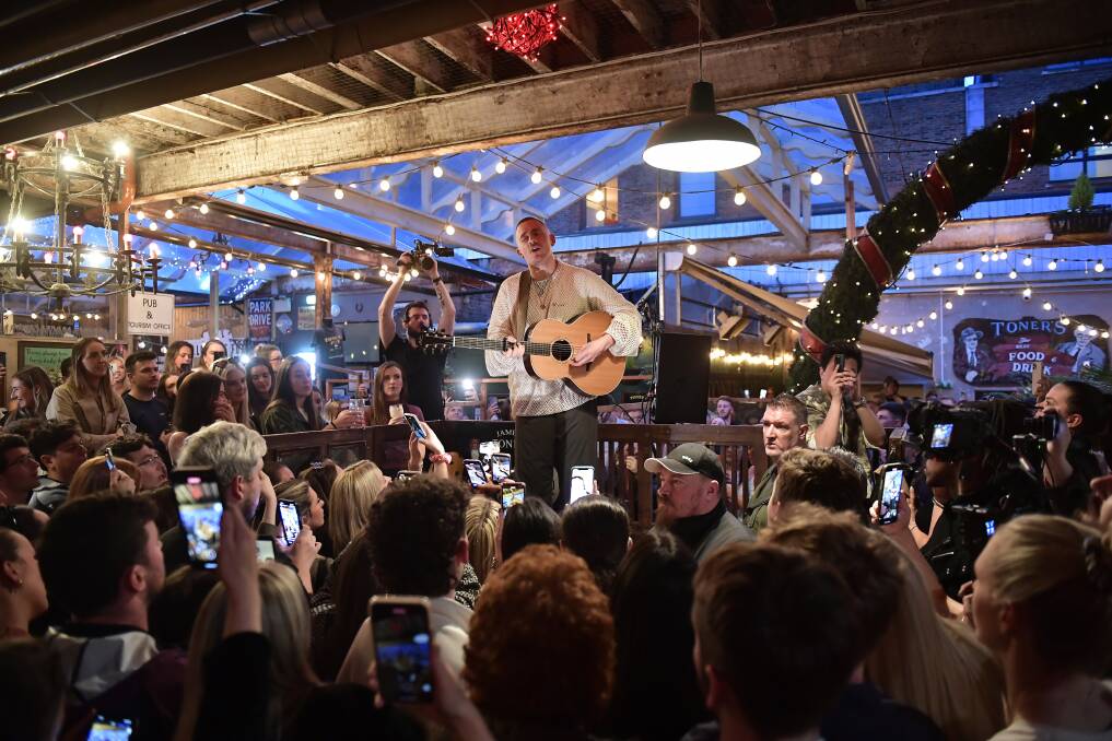 Irish singer-songwriter, Dermot Kennedy, at Toners Pub in Dublin. Picture: Getty Images