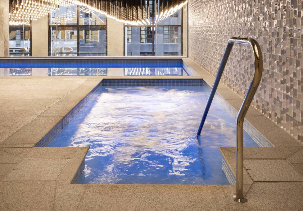 The pool at Meriton Suites.