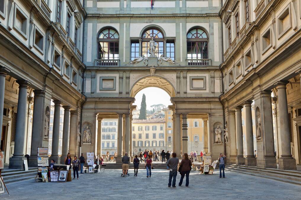 The magnificent Uffizi in Florence. Picture: Getty Images