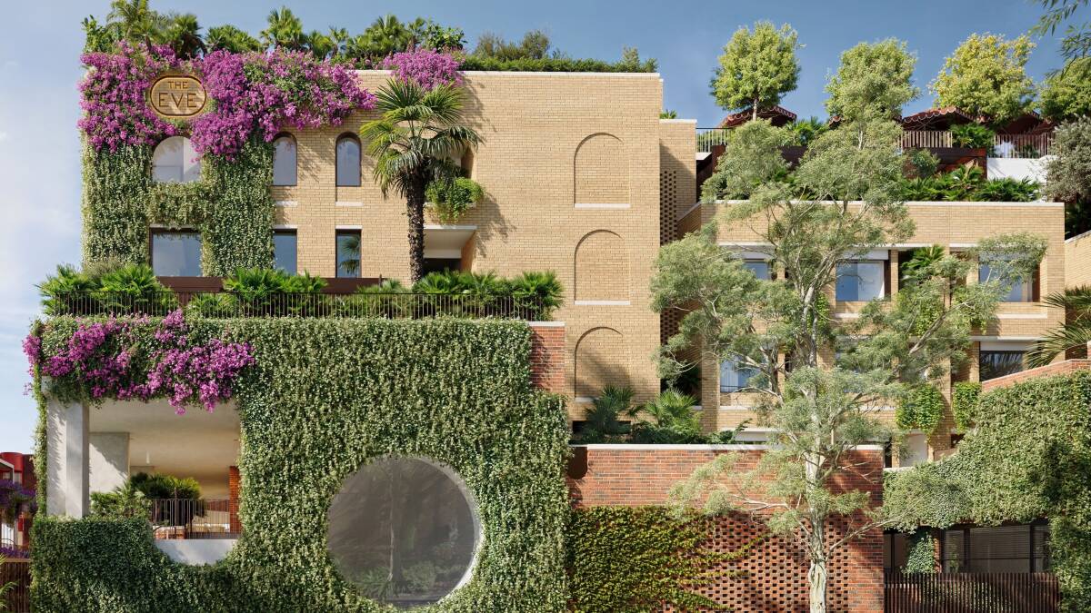 The Eve's lush facade.