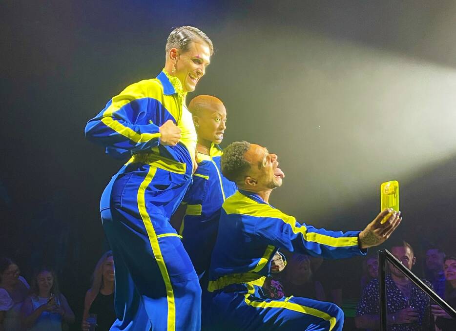 A dance show on Virgin Voyages. A dance show on Virgin Voyages.