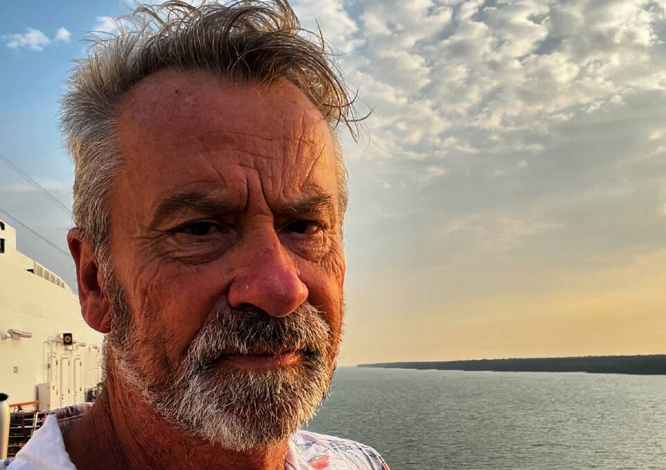 The writer on his recent cruise.