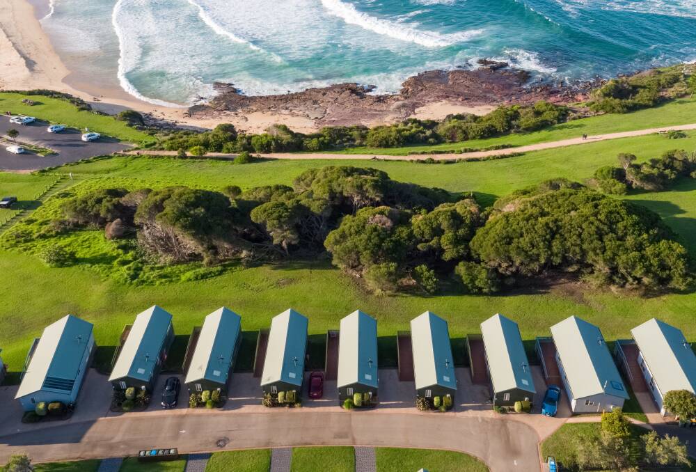 The holiday park overlooks the ocean. Picture: DNSW The holiday park overlooks the ocean. Picture: DNSW