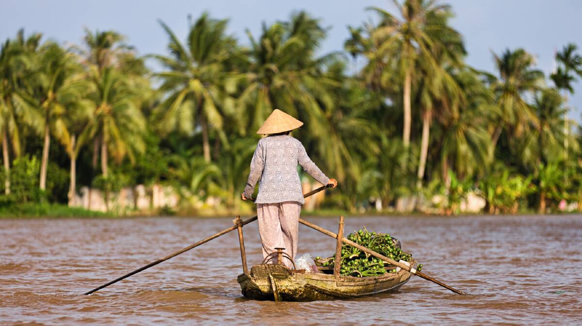 Life on and along the Mekong. Picture: Getty Images