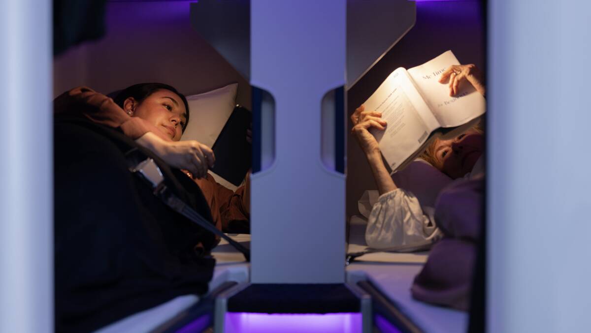 Air New Zealand's Skynest bunk beds.