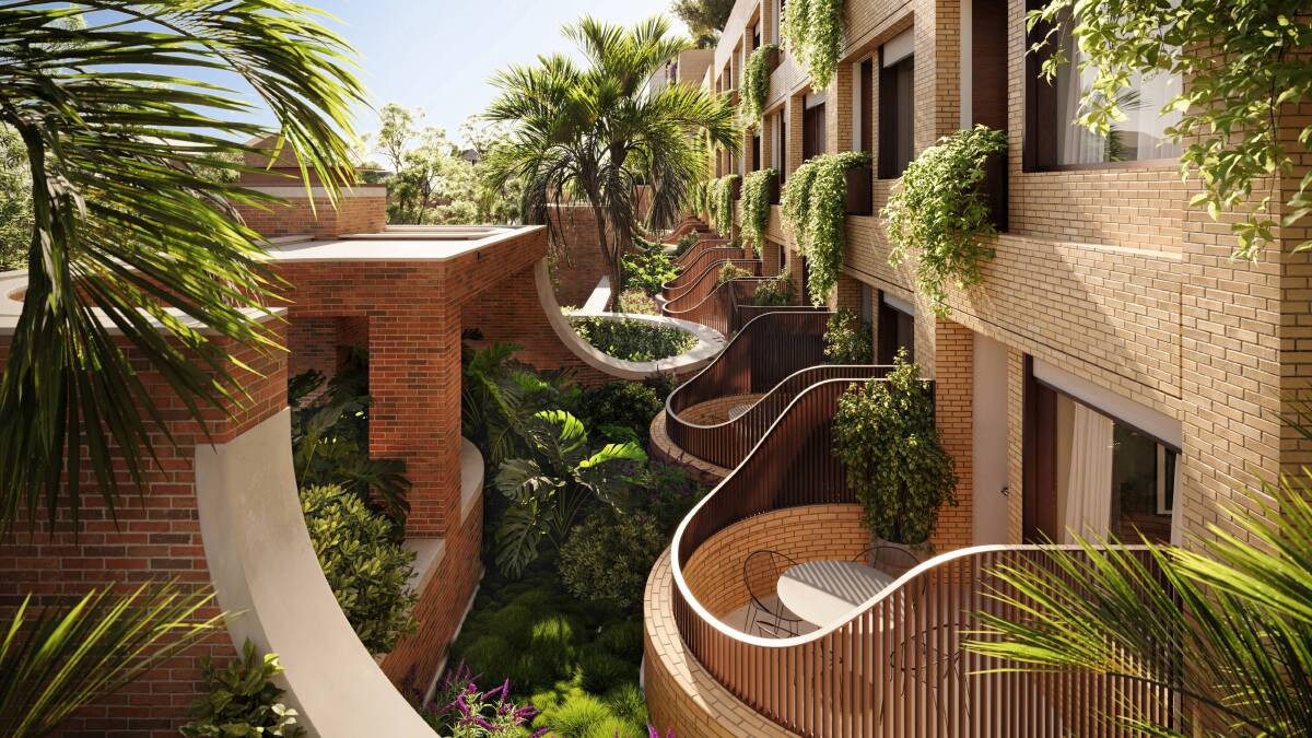 The Eve's internal balcony gardens.