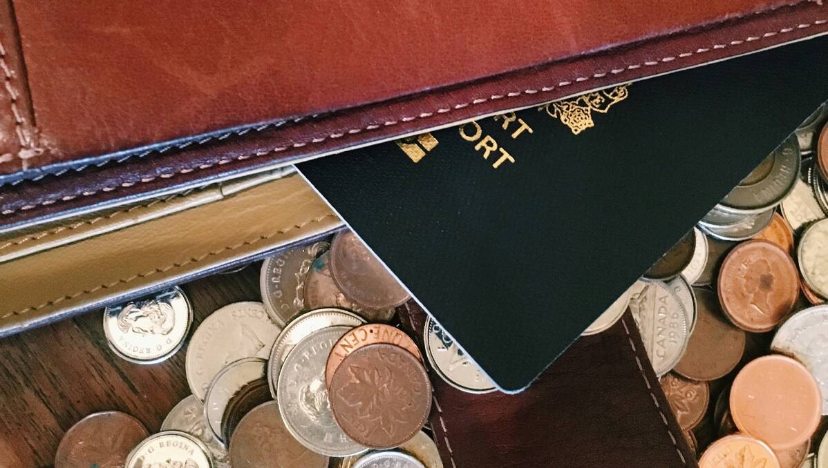 Travel money.