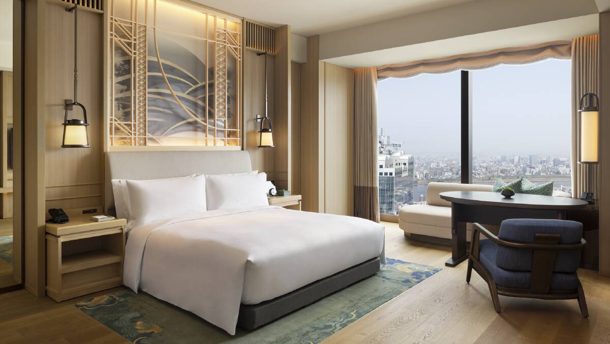 A guestroom with Osaka views A guestroom with Osaka views