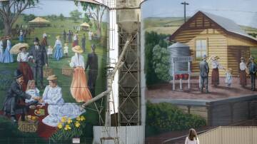 Colbinabbin silo art by Tim Bowtell. Picture by Mark Daffey