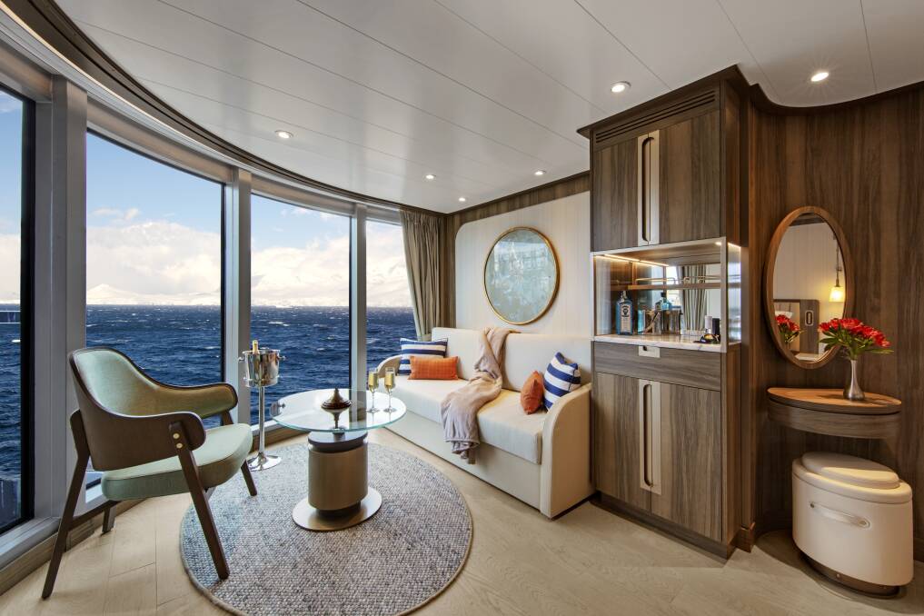 A suite on Seabourn Pursuit.