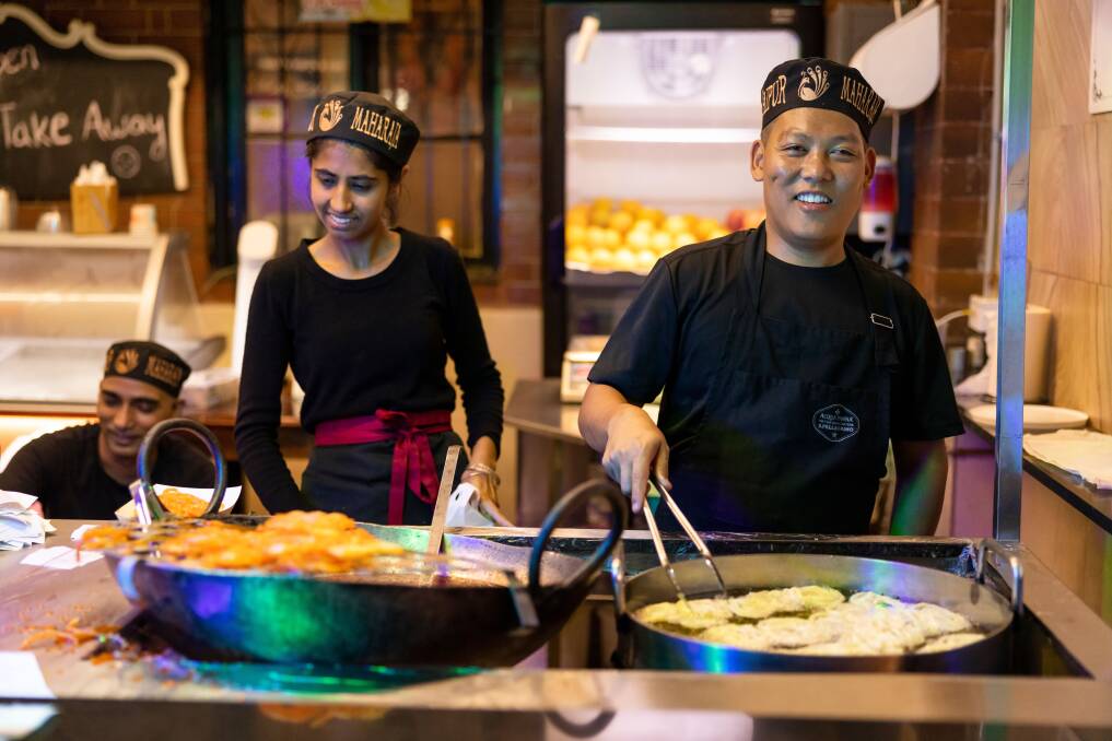 Chefs at work at Jaipur Sweets. Picture by Destination NSW