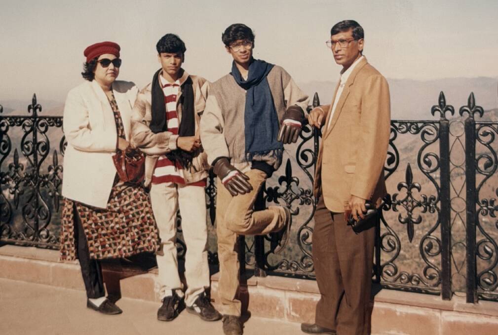 The writer (second from right) with his family in Shimla in the 90s. The writer (second from right) with his family in Shimla in the 90s.