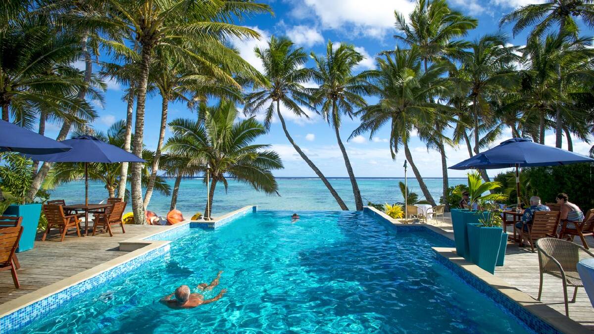 A resort in Cook Islands. A resort in Cook Islands.