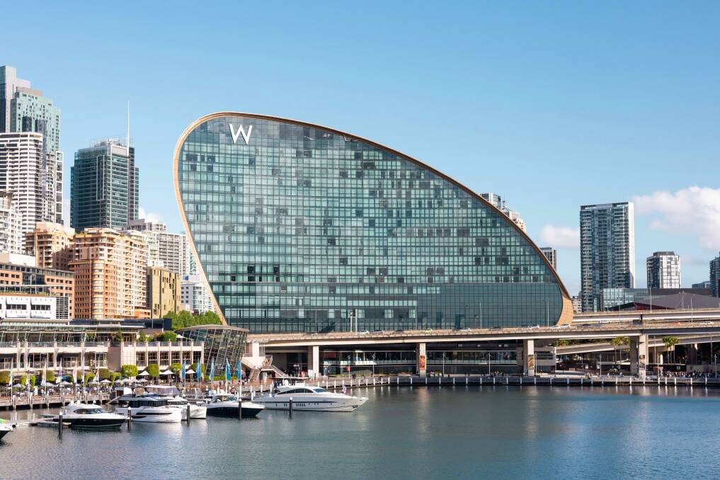 W Sydney's skyline-altering facade. W Sydney's skyline-altering facade.