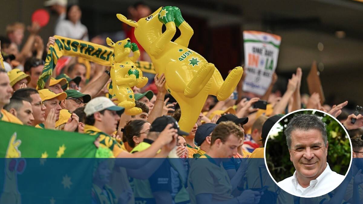 Australian fans in Dallas this year watching a FIFA World Cup match. Picture by Getty Images Australian fans in Dallas this year watching a FIFA World Cup match. Picture by Getty Images