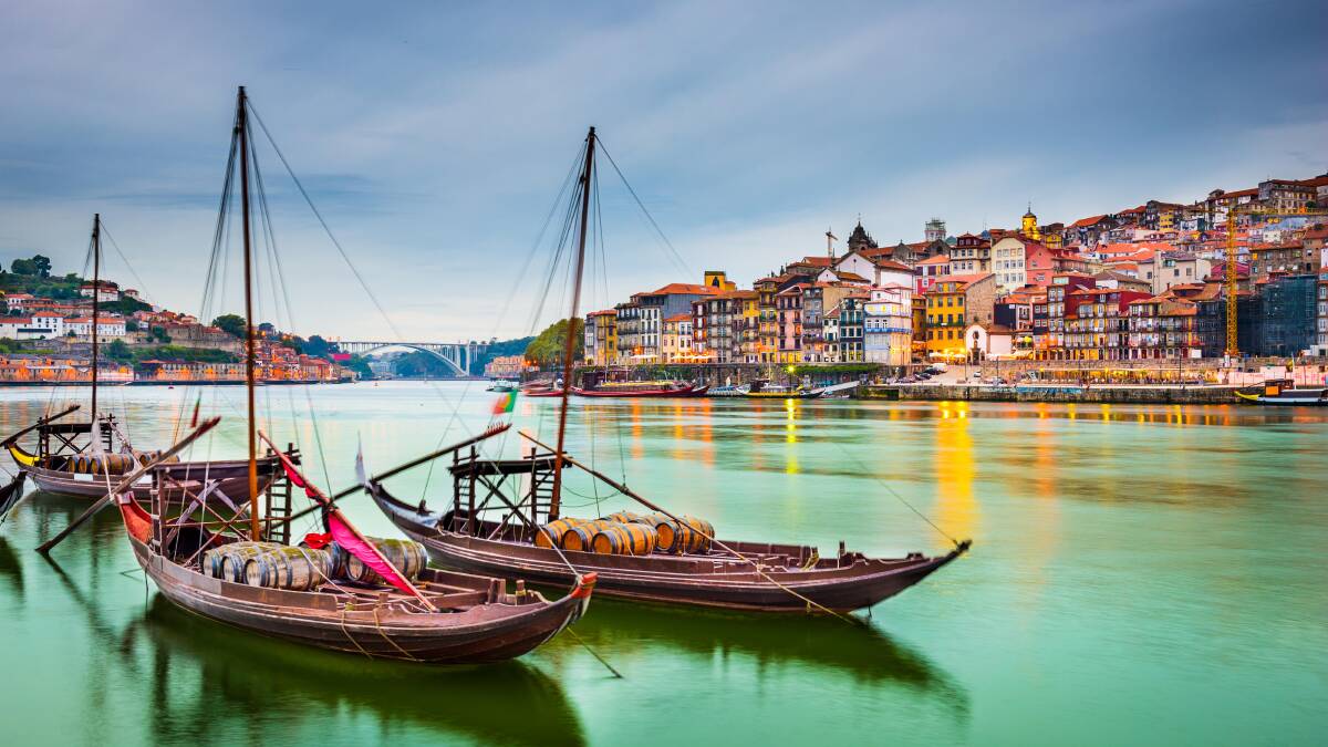 On the Douro River in Porto. On the Douro River in Porto.