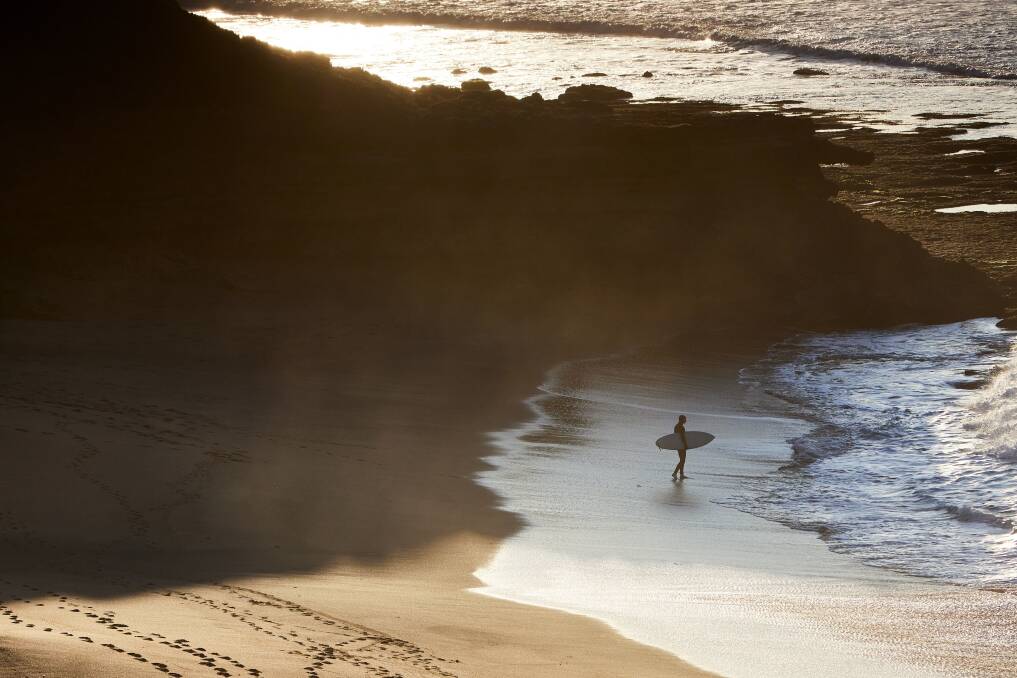 Surfing at Bells Beach. Picture: Visit Victoria Surfing at Bells Beach. Picture: Visit Victoria
