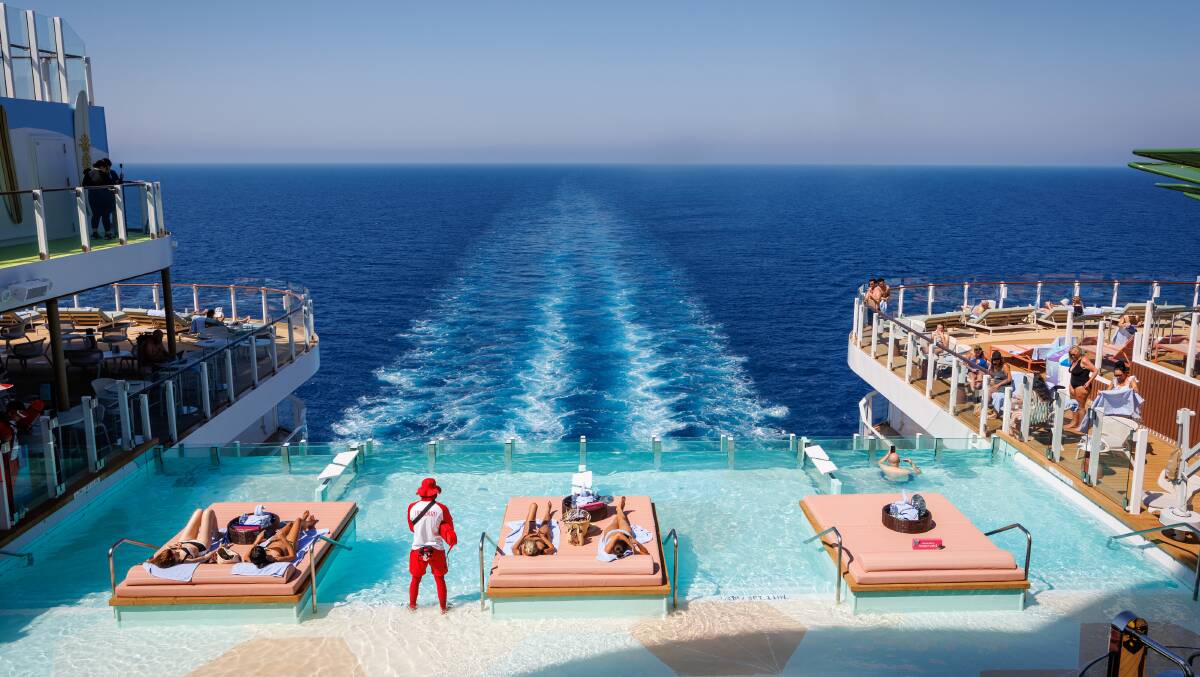 The adults-only Hideaway at the stern of the ship.