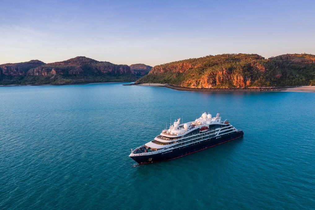 A Ponant cruise in the Kimberley region. A Ponant cruise in the Kimberley region.
