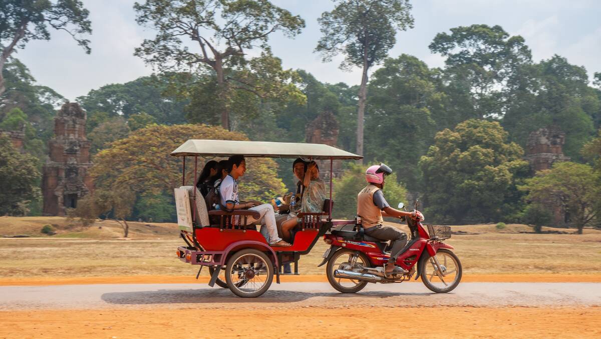 Explore Siem Reap on a remork-moto. Picture by Shutterstock