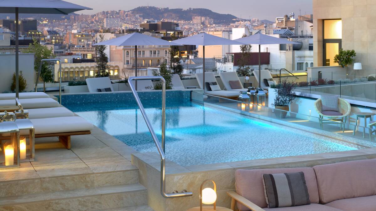The rooftop pool. The rooftop pool.