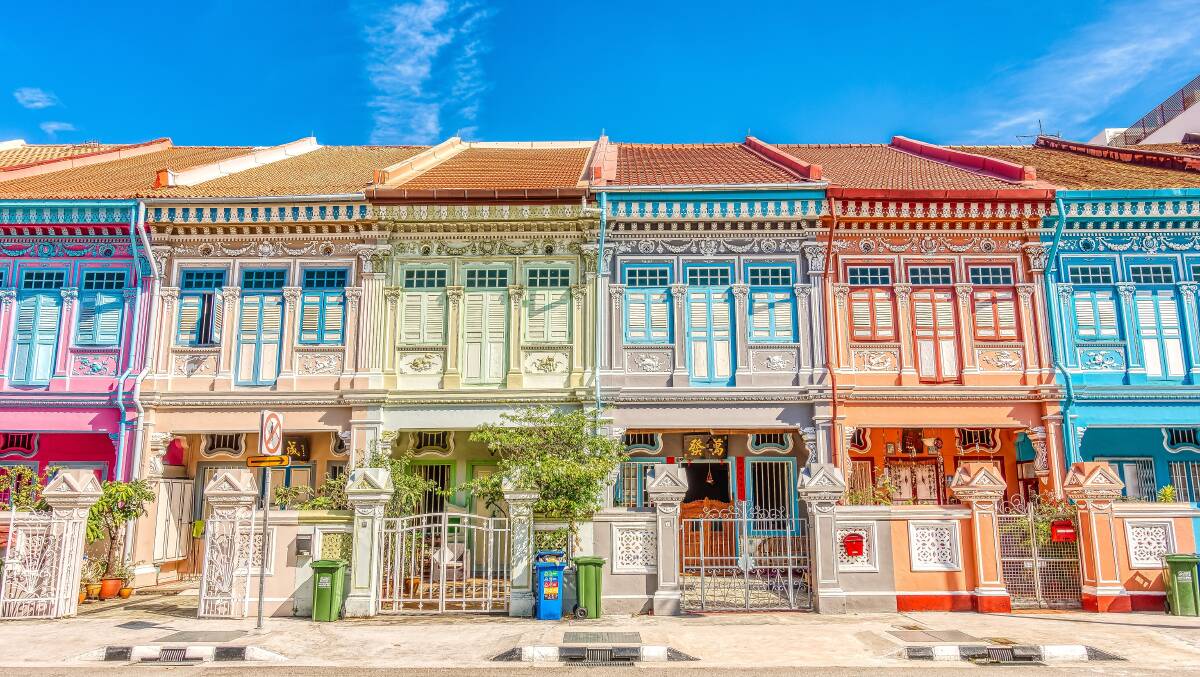 Colourful shophouses of Singapore. Picture: Shutterstock