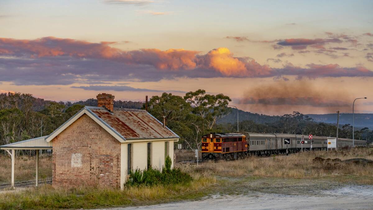 The Riverina train approaches an old country station. Picture by Chris Ersek The Riverina train approaches an old country station. Picture by Chris Ersek