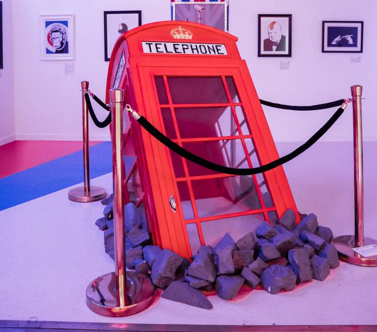 The Phone Booth sculpture by Banksy.