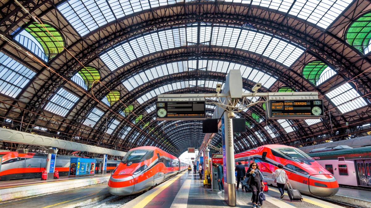High-speed trains at Milan station. Picture by Getty Images High-speed trains at Milan station. Picture by Getty Images