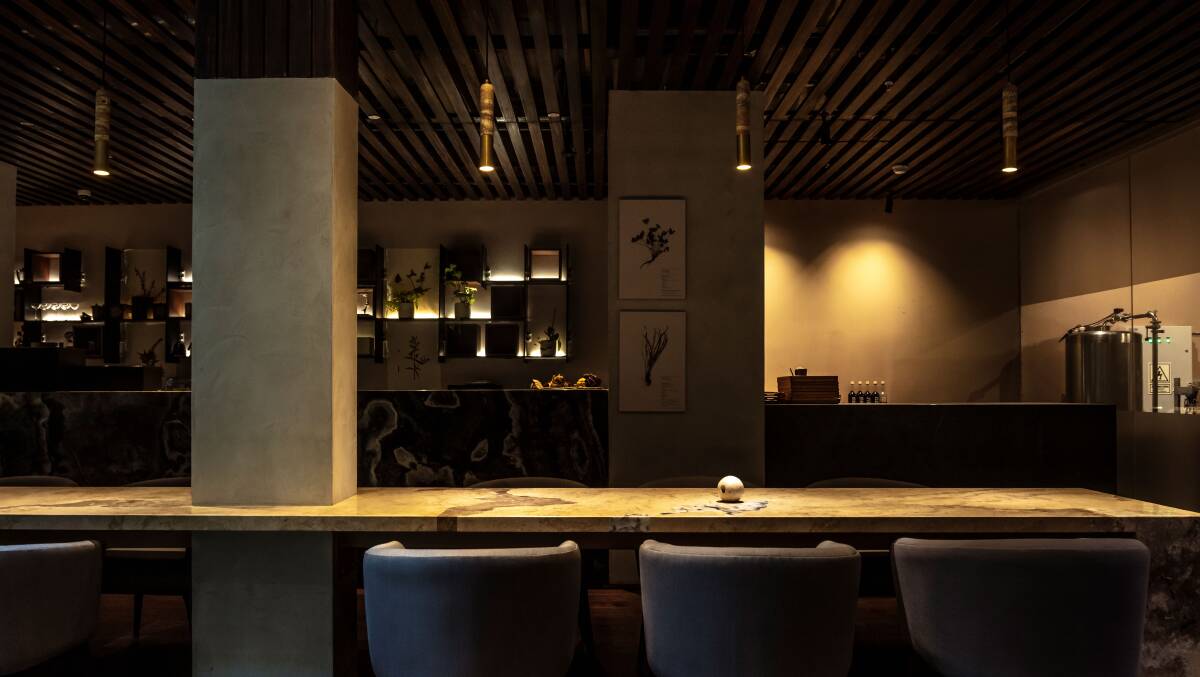 The moody interiors of Central in Lima.