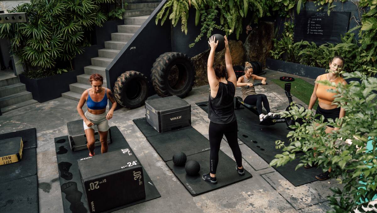 A sweat-inducing fitness routine at Sri Lanka's Makahiya retreat. A sweat-inducing fitness routine at Sri Lanka's Makahiya retreat.
