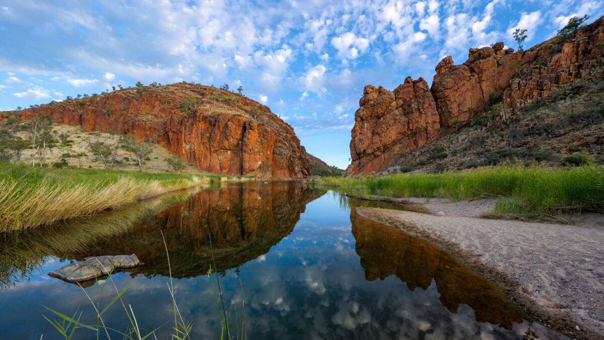 Glen Helen Gorge on the Larapinta Trail. Glen Helen Gorge on the Larapinta Trail.
