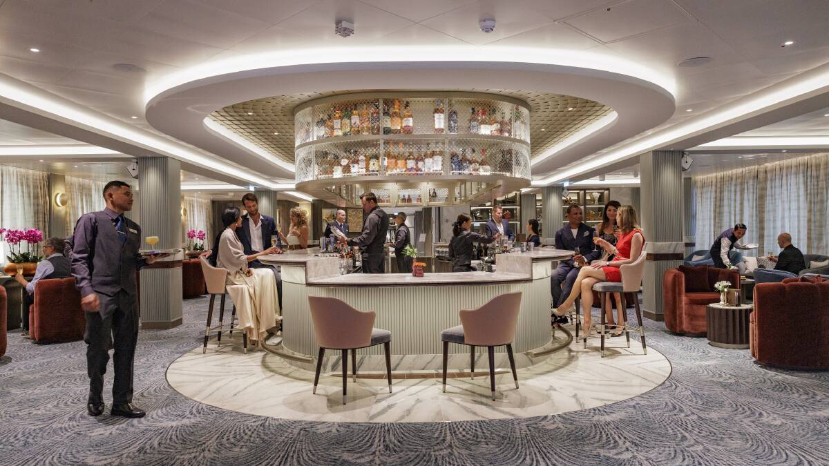 A bar on board.