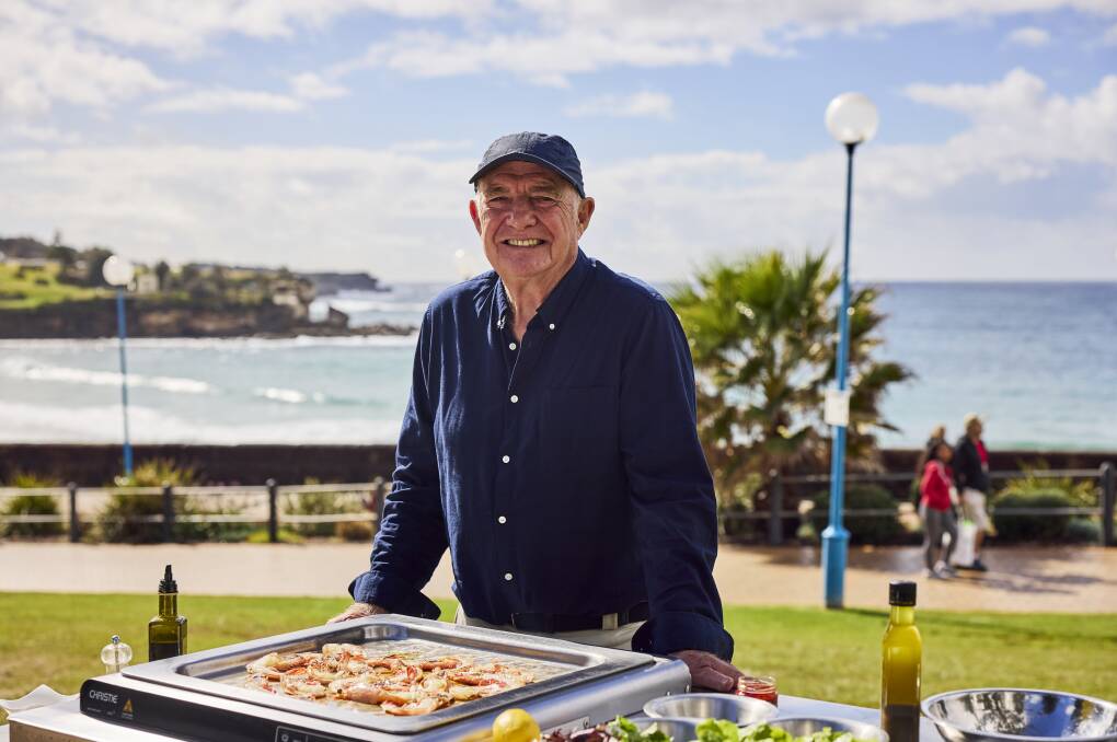 Rick Stein on Coogee Beach. Rick Stein on Coogee Beach.