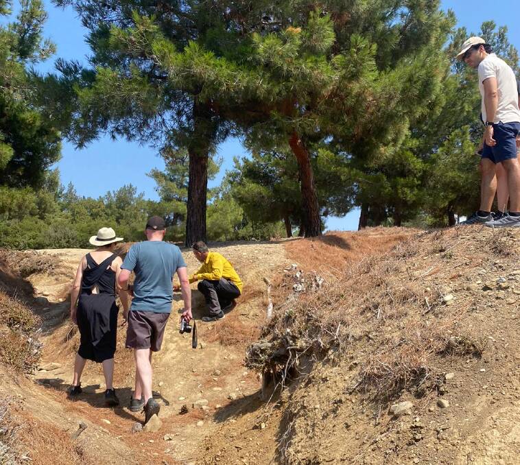 Trenches at The Kek, Gallipoli. Picture: John-Paul Moloney Trenches at The Kek, Gallipoli. Picture: John-Paul Moloney